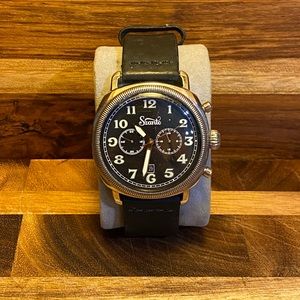 Men’s Watch - Szanto Coin Cushion Chronograph Antique Silver Black